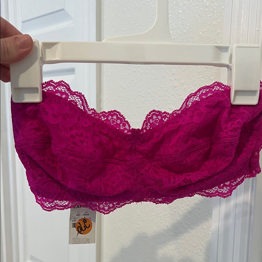 Express Bright Fuchsia Lace Bandeau